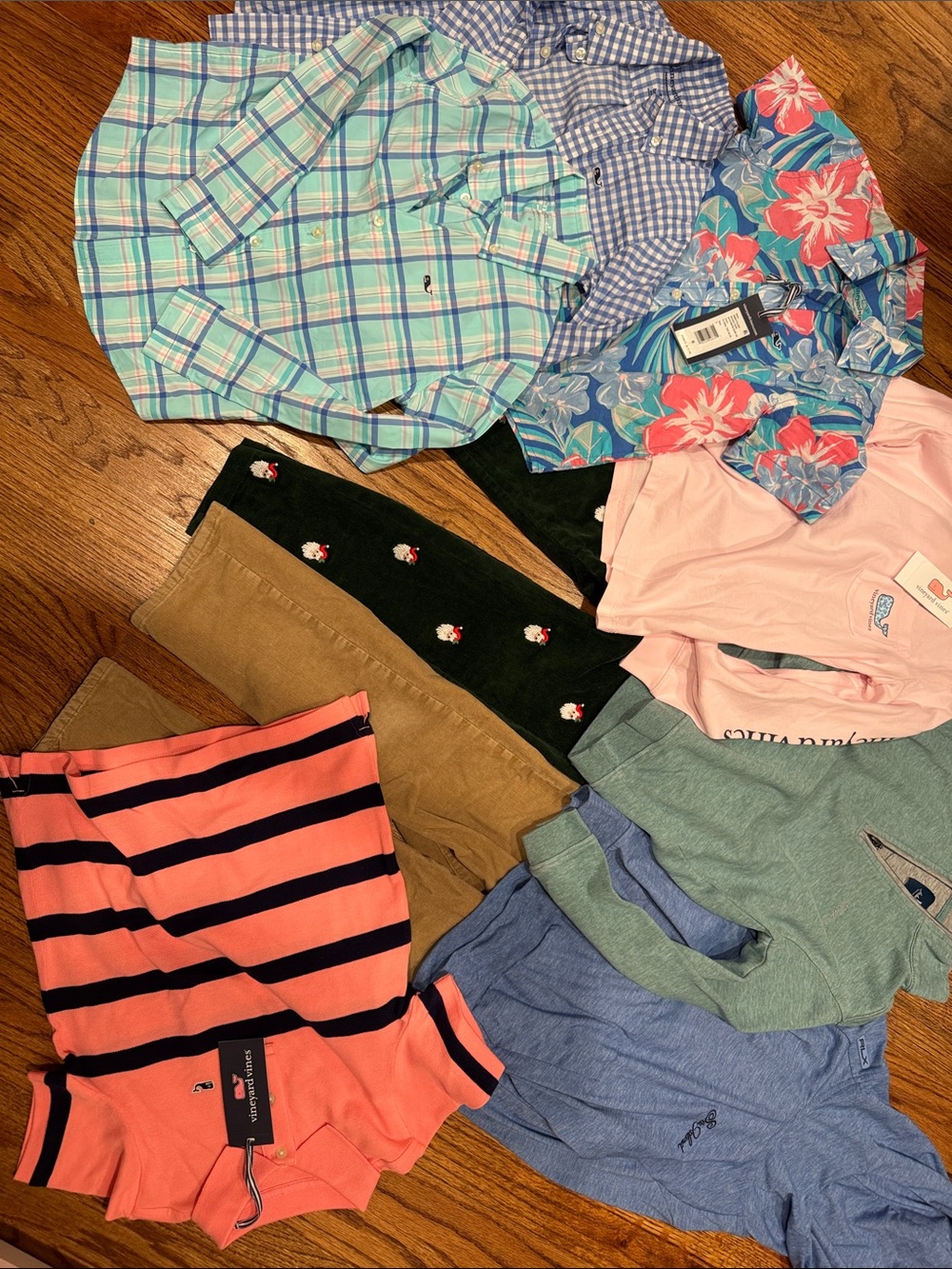 Boys size 6 pants shirts BUNDLE Vineyard Vines Johnnie-O